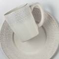 American Atelier 16-piece Bianca Scrolls Dinnerware Set