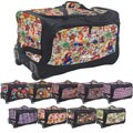 Olympia Supreme Printed Polyester 26-inch Rolling Duffel