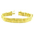 14k Yellow Gold Greek Key Design 7-inch Bracelet