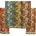 Cotton and Acrylic Flower-print Pashmina-style Shawl (China)