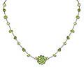 Pearl and Peridot 'Spring Sparkles' Pendant Necklace (Thailand)