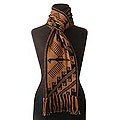 'Night Condor' Reversible Alpaca Wool Scarf (Peru)
