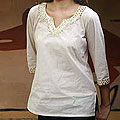 Women's Cotton 'Modern Princess' Beaded Tunic (India)