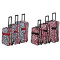 World Traveler Zebra 3-piece Expandable Luggage Set