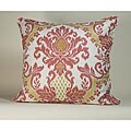 Jiti Pillows IKAT White/ Red Decorative Pillow