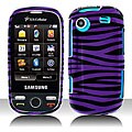 Black Purple Zebra Samsung Messager Touch Protector Case
