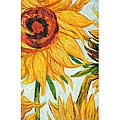 Van Gogh 'Sunflowers' Hand-painted Framed Art Print