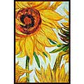 Van Gogh 'Sunflowers' Hand-painted Framed Art Print