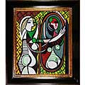 Free handy problem solver for picasso print Pablo Picasso 'Girl Before a Mirror' Hand-painted Framed Art Print