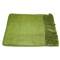 Silk Olive Green Throw (India)