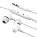 White Universal 3.5mm In-Ear Stereo Headset with On Off and Mic