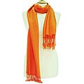 Peach Couture Hand-knotted Orange Wrap