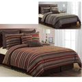 Chenille Stripe 8-piece Comforter Set