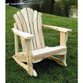 Sanibel Kids Outdoor Natural Adirondack Rocking Chair