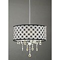 'Daisy' 4-light Chrome and Crystal Chandelier