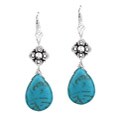 Charming Life Sterling Silver Blue Magnesite Earrings