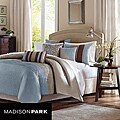Madison Park Salem Blue 6-piece Queen-size Duvet Cover Set