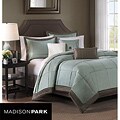 Madison Park Cascade Blue 6-piece Queen-size Duvet Cover Set