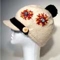 Wool and Cotton 3-button Hat (Nepal)