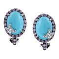 Encore by Le Vian 14k Gold Diamond, Sapphire and Turquoise Earrings