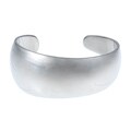 Gerald David Bauman Stainless Steel Polished Cuff Bracelet