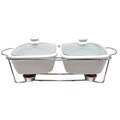 Le Chef French White Ceramic Double Bakeware Set