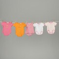 Papush Girl's Bodysuit Set (Pack of 5)