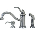 Price Pfister Marielle Stainless Kitchen Faucet with Side Spray and Soap ...