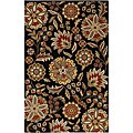 Hand-tufted Whimsy Black Wool Rug (5' x 8')