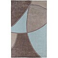 Fair review for abstract Cows Oil Hand-tufted Grey Abstract Rug (5' x 8')