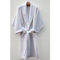 Authentic Hotel Spa Unisex Turkish Cotton Waffle Weave Terry Bathrobe