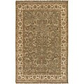 Information, prices, and public sales for Cream Green rug Set of 2 Hand-knotted Cyrus Golden Brown Wool Rug (2' x 3')