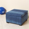 Blue Denim Kids Storage Ottoman