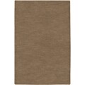 Hand-woven Bosstyn Light Brown Wool Blend Rug (8' x 11')