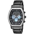 Akribos XXIV Men's Multifunction Diamond Tonneau Swiss Quartz Watch