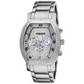 Akribos XXIV Men's Multifunction Diamond Tonneau Swiss Quartz Watch
