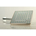 Square 8-inch Rain Shower Head with 16-inch Solid Brass Shower Arm