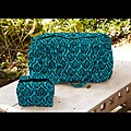 Sources of Female Hair Loss Prevention Products Caroline Ocean 2-piece Bag Set (India)