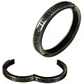7Gypsies Embossed Antique Silver Metal Words Binding Rings (Pack of 2)