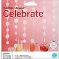 Martha Stewart White Glitter Dots 20-foot Garland