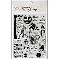 Crafty Secrets 'Costume Cuties' Large Clear Art Stamp Sheet