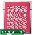 Trendography Prints 'Alphabet Circles' Graphic Art Print
