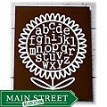 Trendography Prints  'Alphabet Sunflower' Graphic Art Print