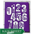 Trendography Prints 'Number Words' Graphic Art Print