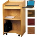 Meaningful guidepost on English mahogany Aristocrat Floor Lectern