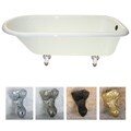 Queen Elizabeth 67-inch Classic Cast Iron Clawfoot Tub