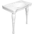 Imperial Vintage Wall-mount Pedestal 8-inch Center Bathroom Sink