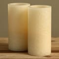 Marble Flameless LED Vanilla Scented Wax Candles (Set of 2)
