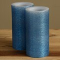 Winter Shimmer Flameless LED Vanilla Wax Candles (Set of 2)