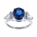 Sterling Essentials Sterling Silver Cubic Zirconia Cocktail Ring